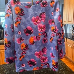 Banana Republic Floral Top in Blue and Pink